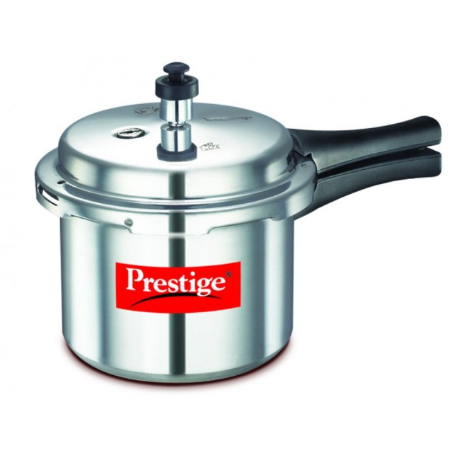 Prestige Popular Aluminium Pressure Cooker with Outer Lid, 3 Litres, Silver